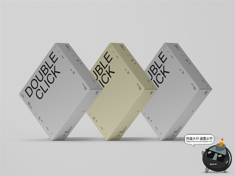 图片[5]-快递产品包装纸盒飞机盒纸皮简约品牌产品贴图样机PSD模板PS素材-设计猿