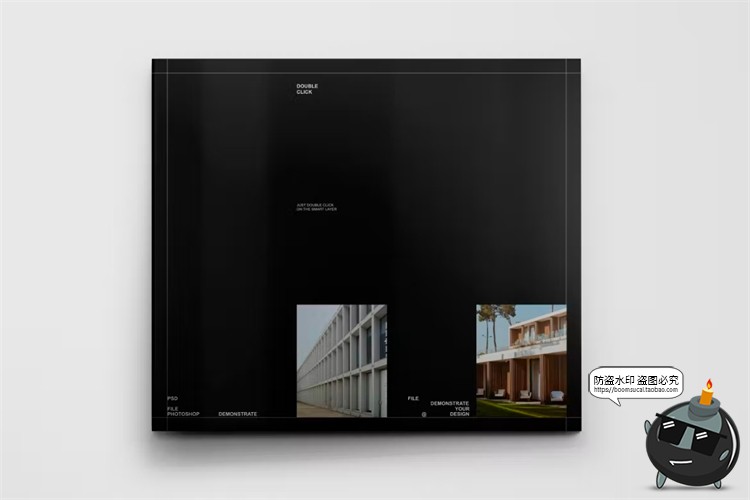 图片[2]-质感光泽杂志画册手册封面内页作品贴图样机效果展示模板PSD素材-设计猿