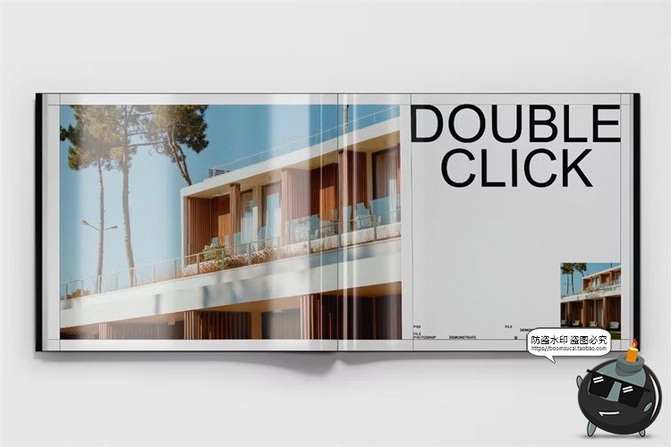 图片[3]-质感光泽杂志画册手册封面内页作品贴图样机效果展示模板PSD素材-设计猿