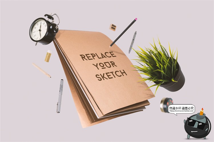 图片[15]-物品无重力漂浮悬空效果物件空中场景模拟效果样机PSD模板PS素材-设计猿