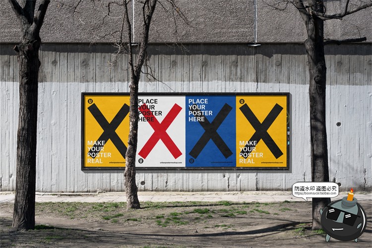 图片[3]-海外城市街头潮流宣传广告海报场景贴图mockups样机PSD模版PS素材-设计猿