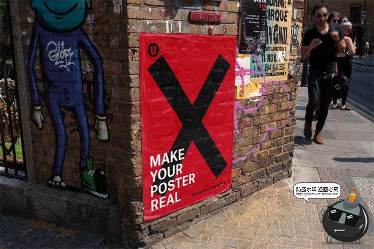 图片[6]-海外城市街头潮流宣传广告海报场景贴图mockups样机PSD模版PS素材-设计猿