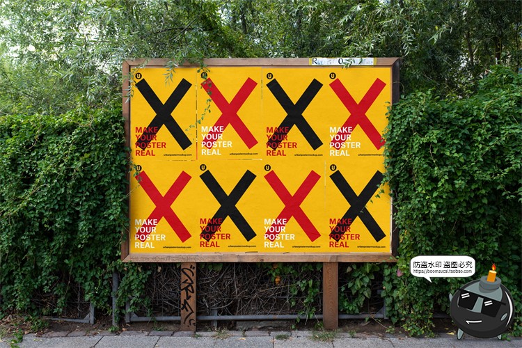 图片[8]-海外城市街头潮流宣传广告海报场景贴图mockups样机PSD模版PS素材-设计猿