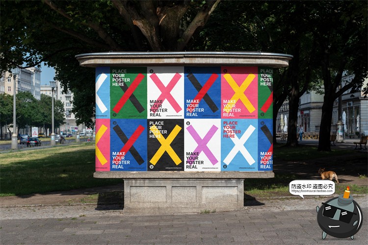 图片[9]-海外城市街头潮流宣传广告海报场景贴图mockups样机PSD模版PS素材-设计猿