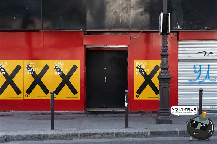 图片[10]-海外城市街头潮流宣传广告海报场景贴图mockups样机PSD模版PS素材-设计猿