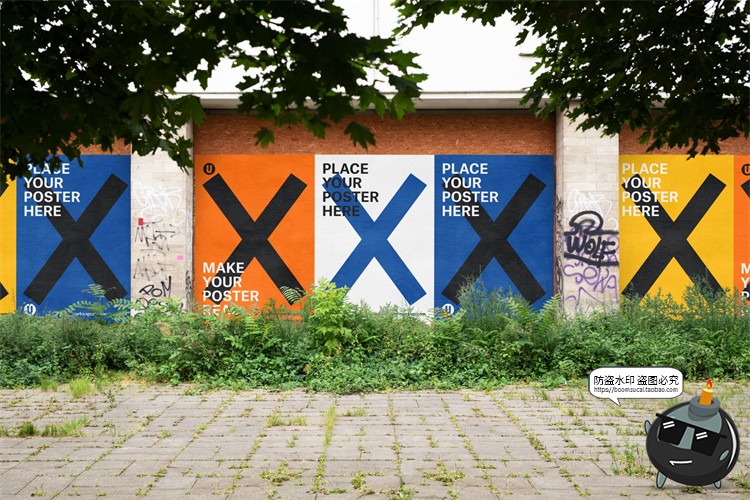 图片[14]-海外城市街头潮流宣传广告海报场景贴图mockups样机PSD模版PS素材-设计猿