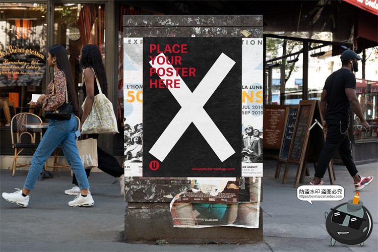 图片[15]-海外城市街头潮流宣传广告海报场景贴图mockups样机PSD模版PS素材-设计猿