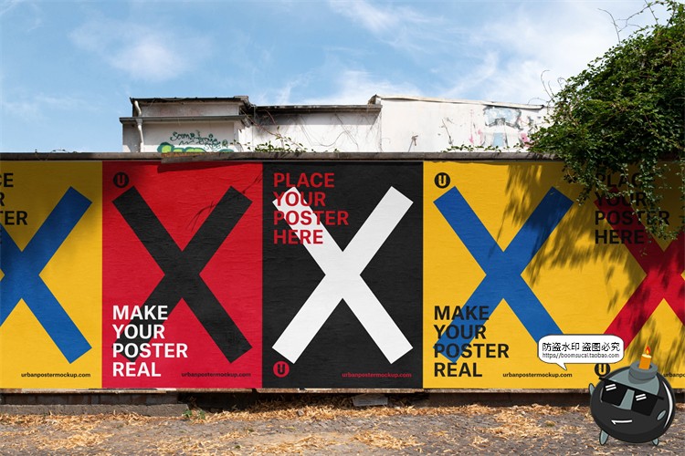 图片[16]-海外城市街头潮流宣传广告海报场景贴图mockups样机PSD模版PS素材-设计猿