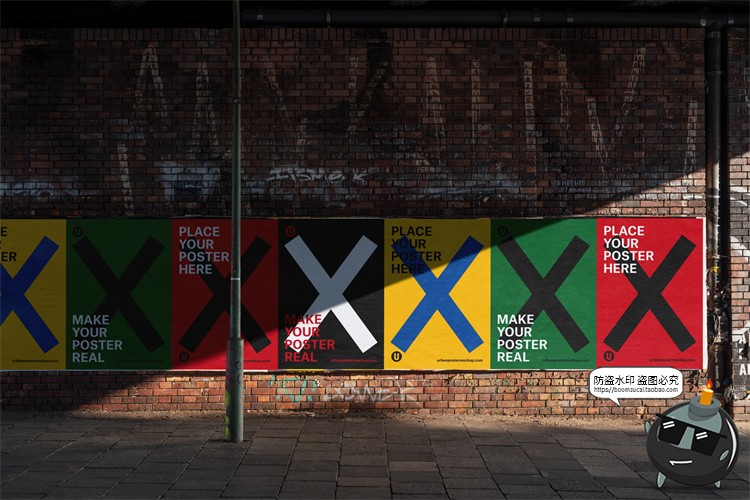 图片[18]-海外城市街头潮流宣传广告海报场景贴图mockups样机PSD模版PS素材-设计猿