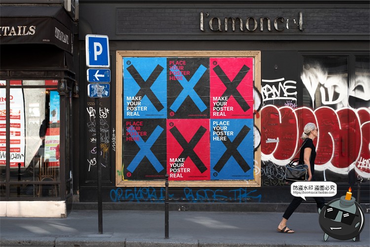图片[20]-海外城市街头潮流宣传广告海报场景贴图mockups样机PSD模版PS素材-设计猿