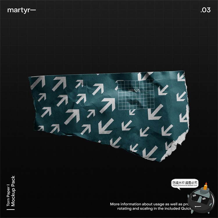 图片[8]-潮流撕纸碎片碎纸纸张碎块效果mockups智能贴图样机PSD模板PS素材-设计猿