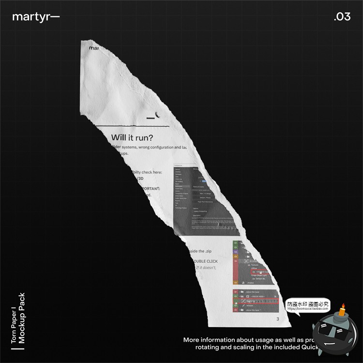 图片[16]-潮流撕纸碎片碎纸纸张碎块效果mockups智能贴图样机PSD模板PS素材-设计猿