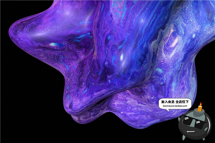 图片[6]-抽象绚丽炫彩星空抽象紫混蓝色大理石背景底纹JPG图片设计PS素材-设计猿