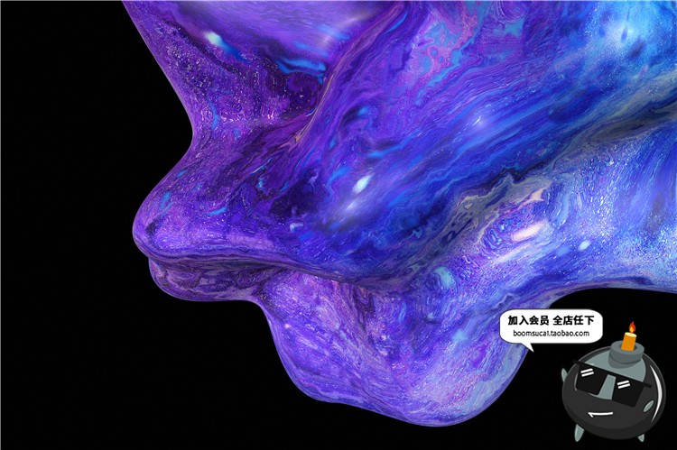 图片[8]-抽象绚丽炫彩星空抽象紫混蓝色大理石背景底纹JPG图片设计PS素材-设计猿