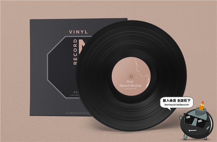 图片[4]-音乐光碟光盘唱片专辑封面包装VI设计效果图展示样机PSD素材-设计猿