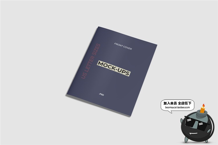 图片[2]-骑马钉画册宣传册杂志房地产楼书mockups样机展示PSD模板设计素材-设计猿