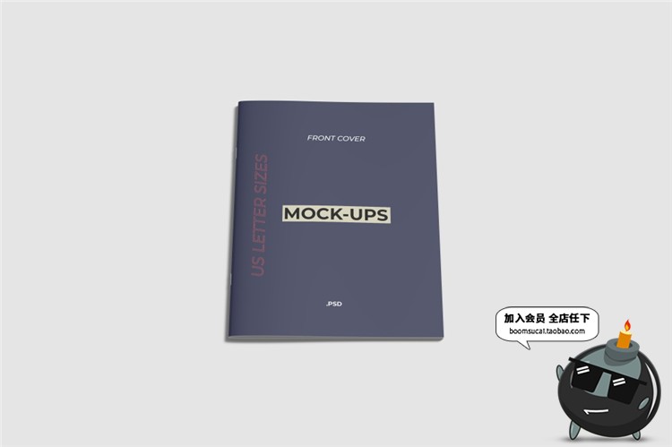 图片[5]-骑马钉画册宣传册杂志房地产楼书mockups样机展示PSD模板设计素材-设计猿