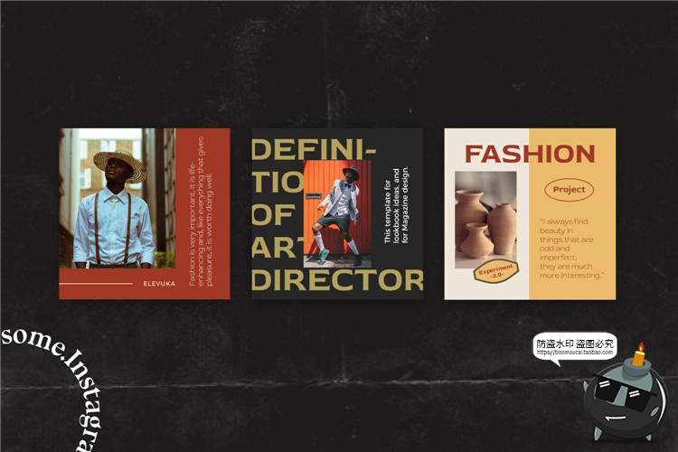 图片[6]-潮流复古时尚欧美风品牌故事宣传海报广告图文排版PSD模板PS素材-设计猿