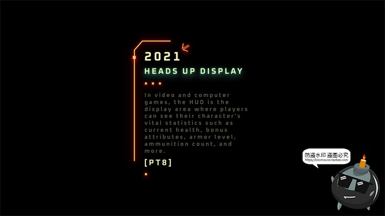 图片[13]-科技风文本框赛博HUD霓虹发光科幻未来机能标题排版​PSD模板素材-设计猿