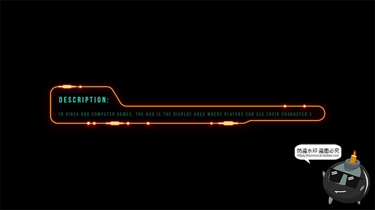 图片[17]-科技风文本框赛博HUD霓虹发光科幻未来机能标题排版​PSD模板素材-设计猿