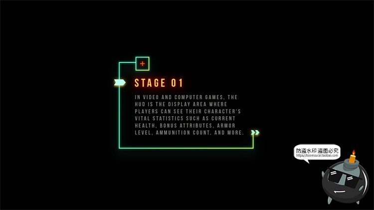 图片[19]-科技风文本框赛博HUD霓虹发光科幻未来机能标题排版​PSD模板素材-设计猿