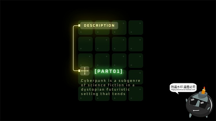 图片[20]-科技风文本框赛博HUD霓虹发光科幻未来机能标题排版​PSD模板素材-设计猿