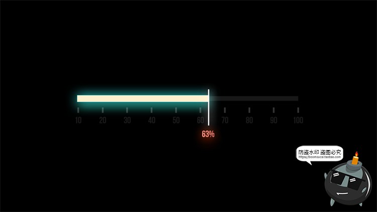 图片[2]-赛博HUD霓虹发光科幻未来进度条正在加载符号标志图标​PSD素材-设计猿