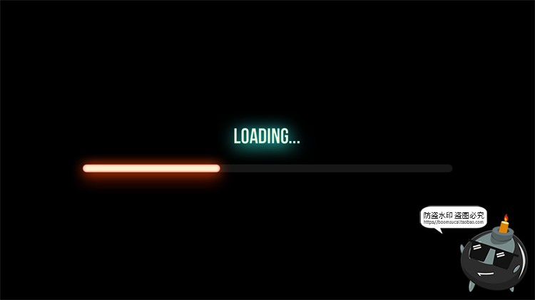 图片[3]-赛博HUD霓虹发光科幻未来进度条正在加载符号标志图标​PSD素材-设计猿