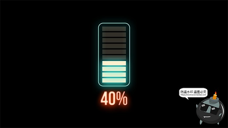 图片[16]-赛博HUD霓虹发光科幻未来进度条正在加载符号标志图标​PSD素材-设计猿