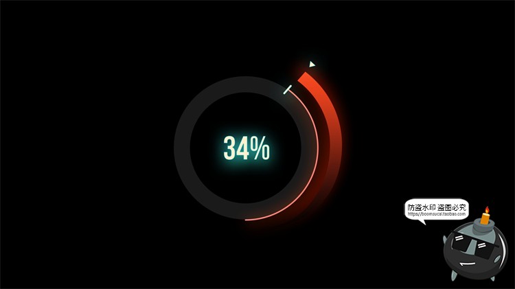 图片[18]-赛博HUD霓虹发光科幻未来进度条正在加载符号标志图标​PSD素材-设计猿