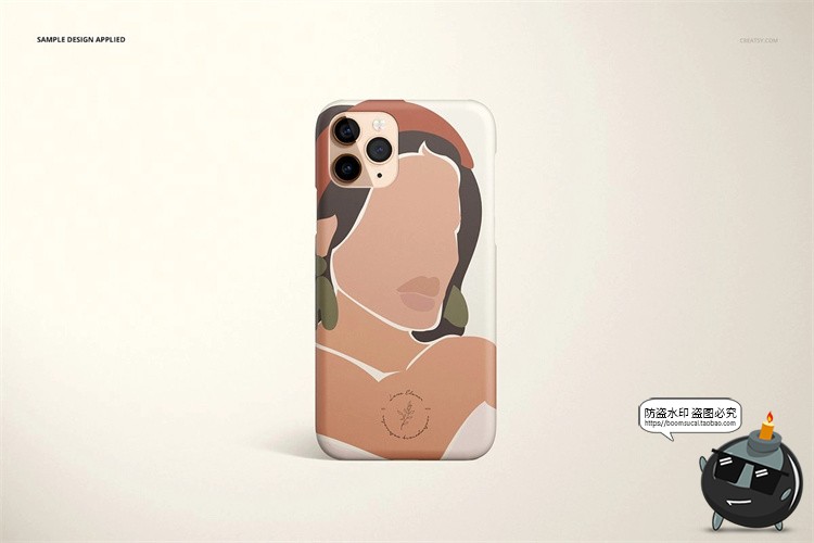 图片[6]-苹果iPhone 11Pro 哑光手机保护套手机壳半包硬壳贴图样机PSD素材-设计猿