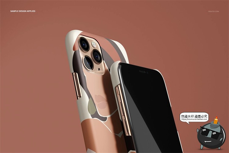 图片[7]-苹果iPhone 11Pro 哑光手机保护套手机壳半包硬壳贴图样机PSD素材-设计猿