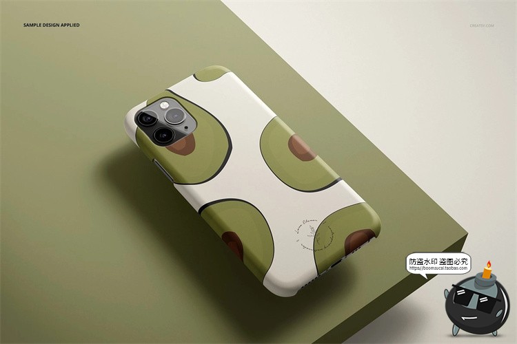 图片[12]-苹果iPhone 11Pro 哑光手机保护套手机壳半包硬壳贴图样机PSD素材-设计猿