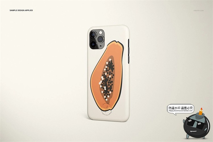 图片[15]-苹果iPhone 11Pro 哑光手机保护套手机壳半包硬壳贴图样机PSD素材-设计猿