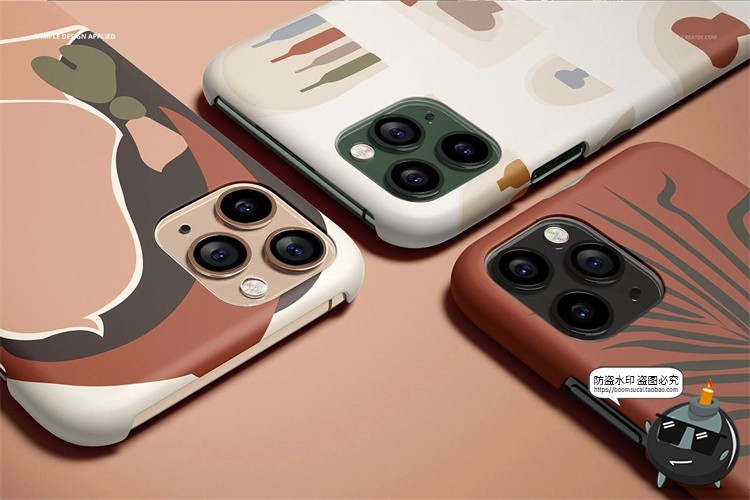 图片[16]-苹果iPhone 11Pro 哑光手机保护套手机壳半包硬壳贴图样机PSD素材-设计猿