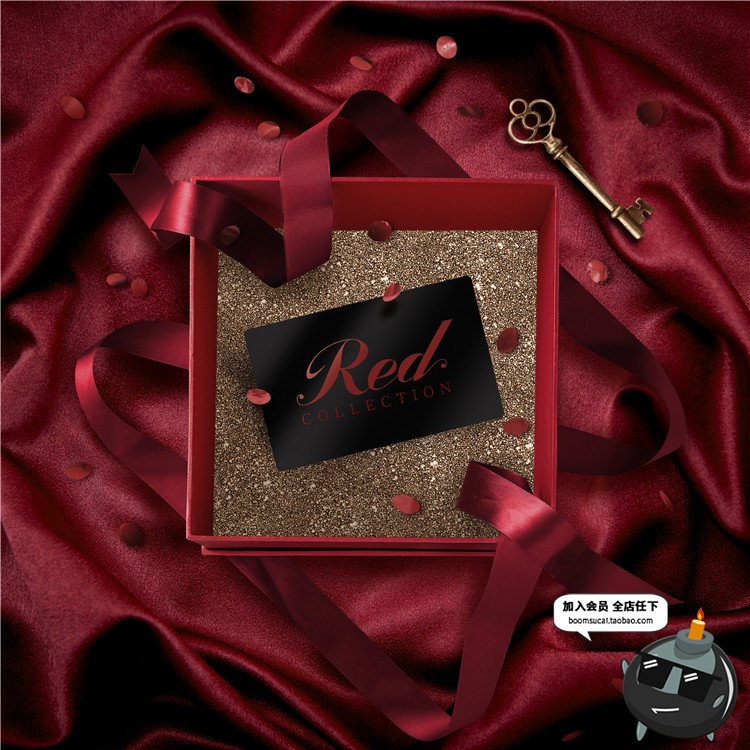 图片[10]-美妆专题大红妖艳礼品包装电商活动海报广告PSD模版设计PS素材16.8-设计猿