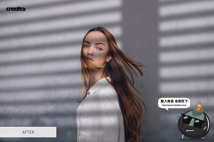 图片[15]-植物窗户阳光阴影光照效果图片照片后期合成叠加PNG免抠PS素材-设计猿