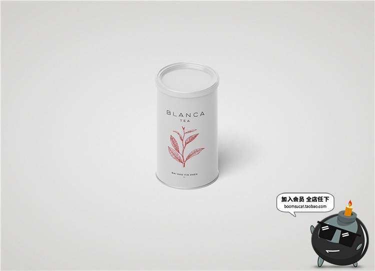 图片[4]-茶叶VI包装盒袋罐瓶logo展示设计贴图文创样机PSD模板PS素材-设计猿