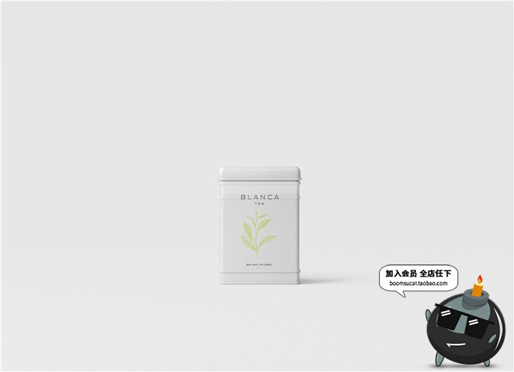 图片[18]-茶叶VI包装盒袋罐瓶logo展示设计贴图文创样机PSD模板PS素材-设计猿