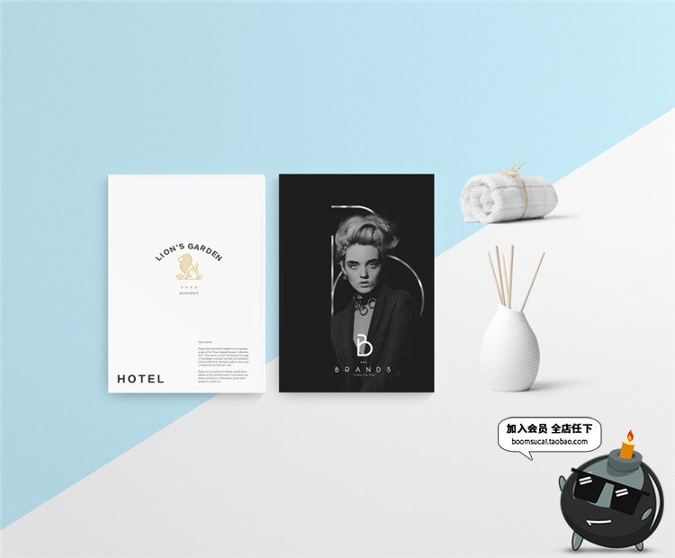 图片[8]-酒店旅馆民宿品牌vi提案贴图样机效果展示PSD模板PS设计素材-设计猿