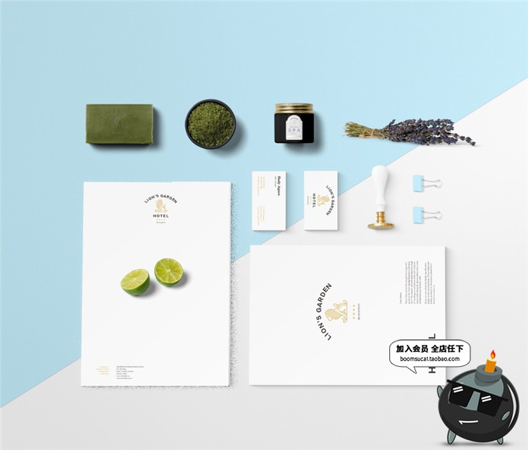 图片[12]-酒店旅馆民宿品牌vi提案贴图样机效果展示PSD模板PS设计素材-设计猿