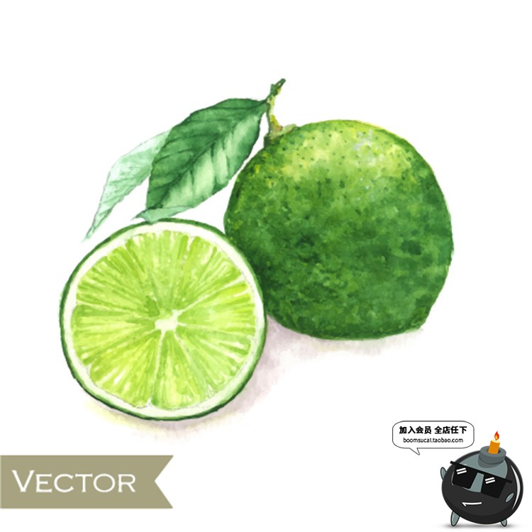 图片[8]-手绘水果菠萝香蕉梨子桃子橙子火龙果芒果卡通插画AI矢量元素素材-设计猿