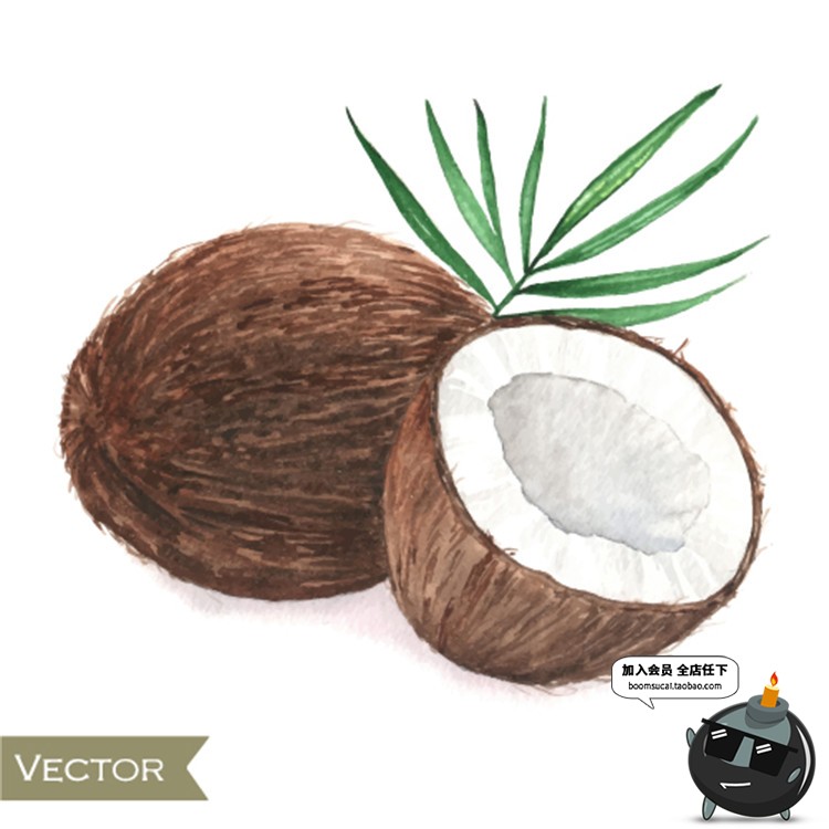 图片[13]-手绘水果菠萝香蕉梨子桃子橙子火龙果芒果卡通插画AI矢量元素素材-设计猿