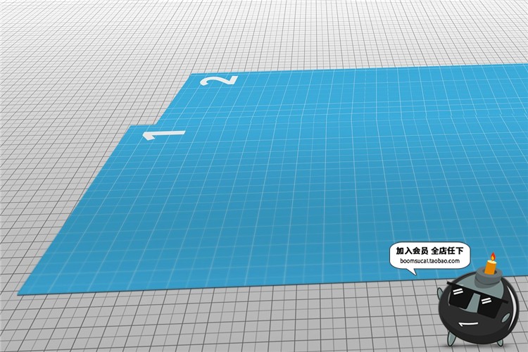 图片[2]-A4尺寸广告传单纸张海报商务纸PSD模板智能VI样机贴图PS设计素材-设计猿