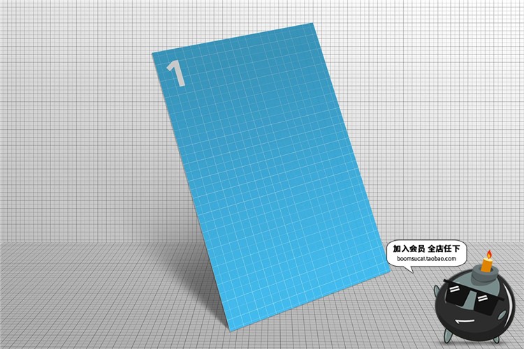 图片[4]-A4尺寸广告传单纸张海报商务纸PSD模板智能VI样机贴图PS设计素材-设计猿