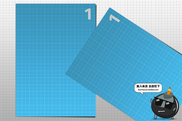 图片[5]-A4尺寸广告传单纸张海报商务纸PSD模板智能VI样机贴图PS设计素材-设计猿