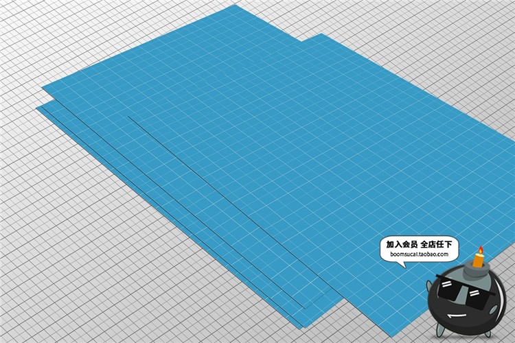 图片[7]-A4尺寸广告传单纸张海报商务纸PSD模板智能VI样机贴图PS设计素材-设计猿