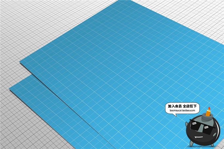 图片[8]-A4尺寸广告传单纸张海报商务纸PSD模板智能VI样机贴图PS设计素材-设计猿