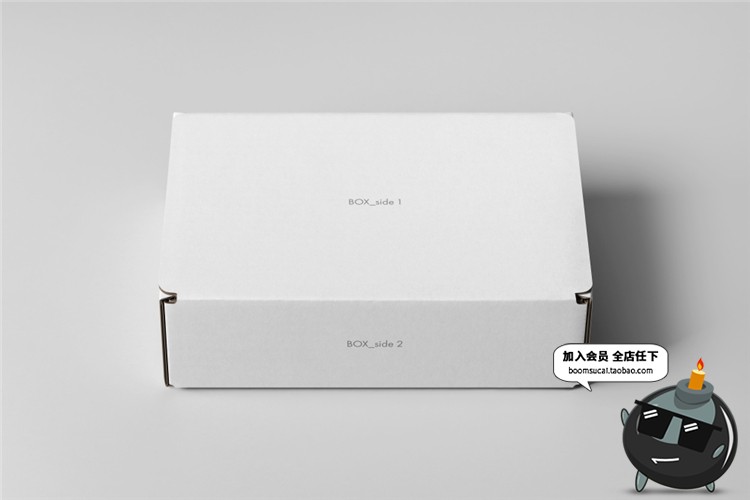 图片[11]-快递包装盒子礼品礼物礼盒长方形纸盒设计mockups样机展示PSD素材-设计猿