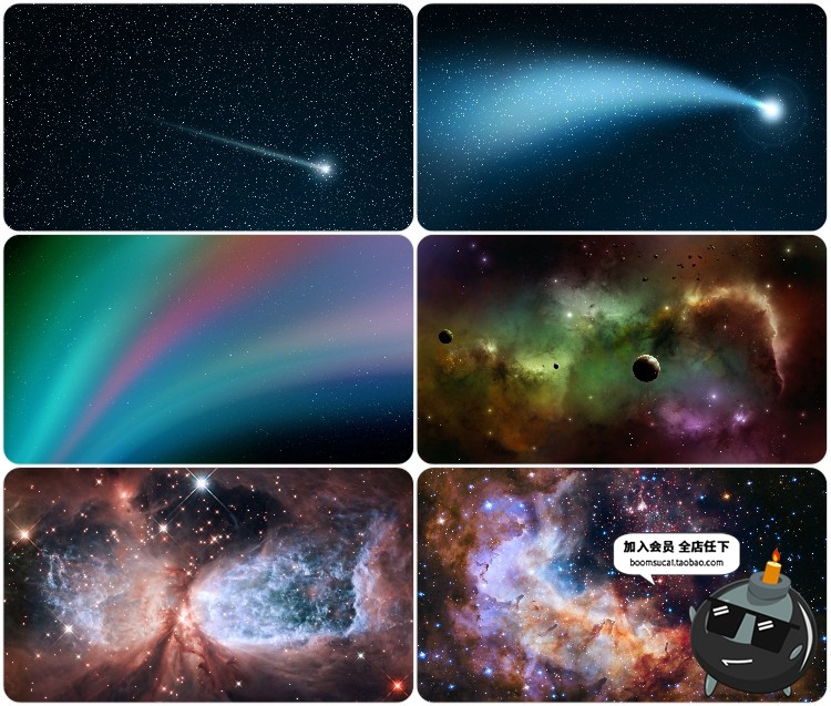 图片[6]-高清宇宙银河星河星空夜空摄影图片星云粒子背景JPG高清图片素材-设计猿